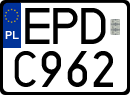 License plates of Poland, Regular car plates