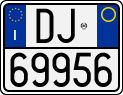 License plate of Italy, Motorcycles (1994 year series)