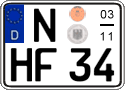 German license plate, Seasonal plates