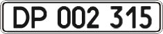 License plate Ukraine, Diplomatic