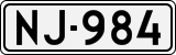License plate of Finland, Cars