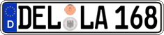 German license plate, Regular plates
