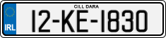License plate of Ireland, Regular plates