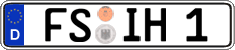 German license plate, Regular plates