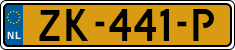 License plate of the Netherlands, Cars