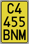 License plates of Spain, Specialty plates