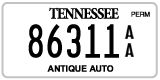 Tennessee, Antique (AA 12345)