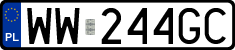 License plates of Poland, Regular car plates