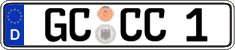 German license plate, Regular plates