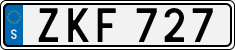License plate of Sweden, Regular plates