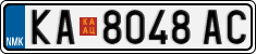 License plate of North Macedonia, Regular plates (2012)
