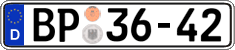 German license plate, Authorities and federal agencies