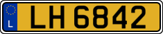 License plate of Luxembourg, 2003 year system