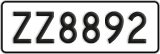 License plate of New Zealand, AB1(234)