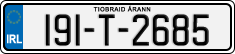 License plate of Ireland, Regular plates