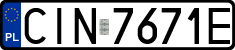 License plates of Poland, Regular car plates