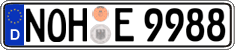 German license plate, Regular plates