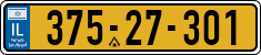 License plate of Israel, Regular plates