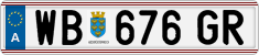 License plate of Austria, Regular plates