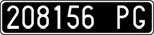 License plate of Italy, Cars (1927 year series)