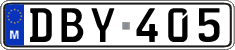 License plate of Malta, Regular plates (ABC 123)