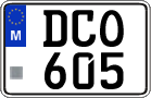 License plate of Malta, Regular plates (ABC 123)