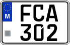 License plate of Malta, Regular plates (ABC 123)