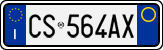License plate of Italy, Cars (1994 year series)