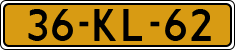 License plate of the Netherlands, Military