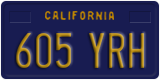 California, Passenger Car (123 ABC)
