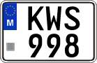 License plate of Malta, Regular plates (ABC 123)