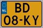 License plate of the Netherlands, Commercial Vehicles (1951-1994 system)