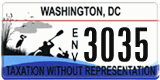 District of Columbia, Specialty plates (1234)
