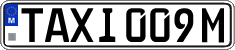 License plate of Malta, Taxi (TAXI 123A)