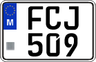 License plate of Malta, Regular plates (ABC 123)