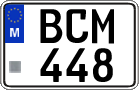 License plate of Malta, Regular plates (ABC 123)