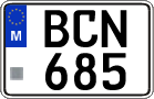 License plate of Malta, Regular plates (ABC 123)