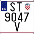 License plate of Croatia, Motorcycles