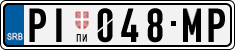 License plate of Serbia, Cars