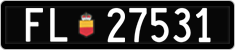 License plate of Liechtenstein, Cars