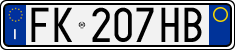 License plate of Italy, Cars (1994 year series)