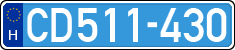 license plates of Hungary, Diplomatic