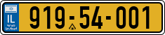 License plate of Israel, Regular plates