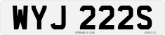 License plate of the United Kingdom, 1963 year system