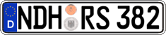 German license plate, Regular plates