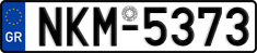 License plate of Greece, Cars