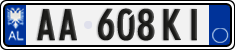 License plate of Albania, Cars (2011)