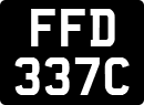 License plate of the United Kingdom, 1963 year system