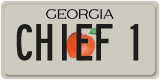 Georgia, Vanity Plates