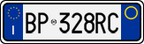 License plate of Italy, Cars (1994 year series)